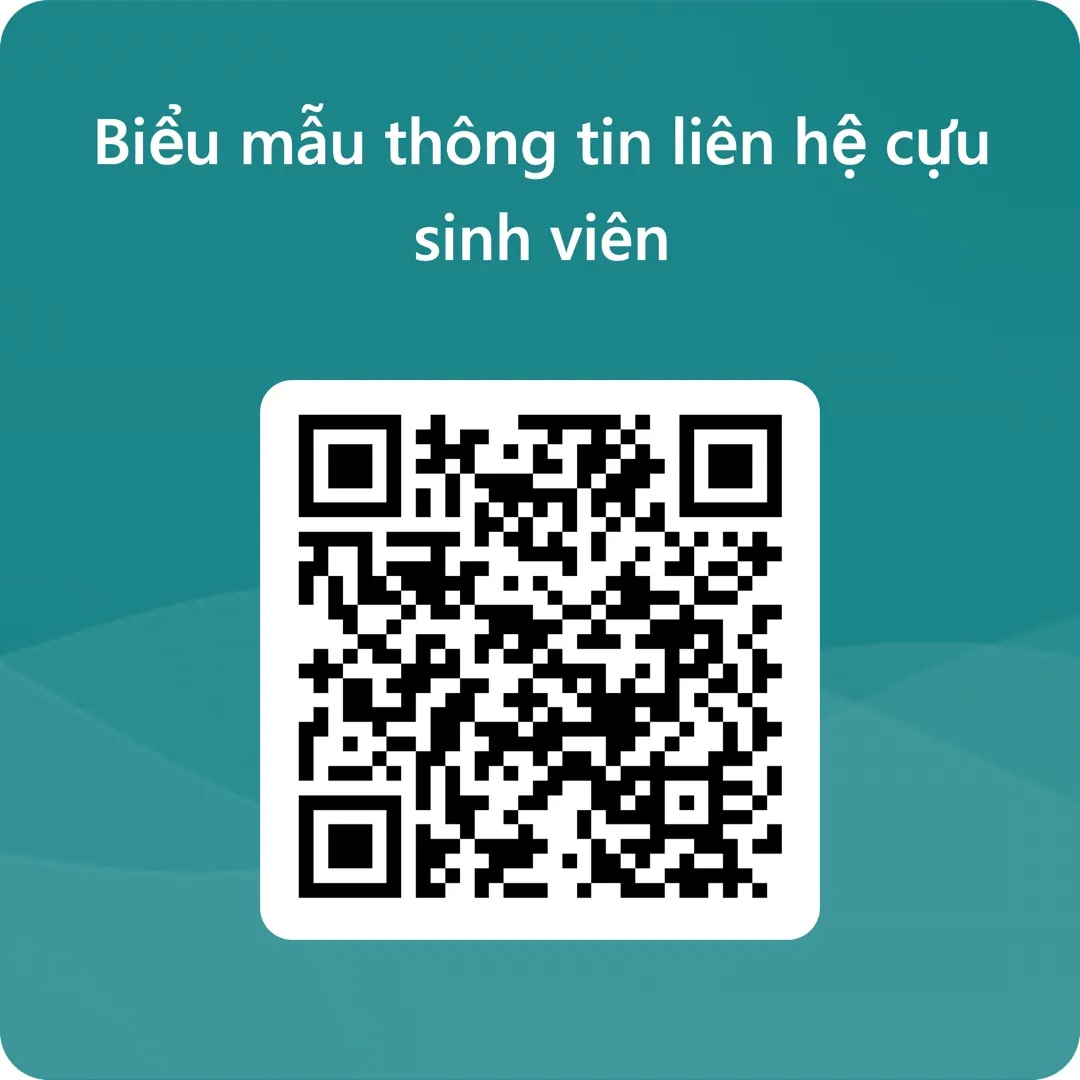 Mã QR biểu mẫu thông tin liên hệ cựu sinh viên Trường Điện - Điện tử