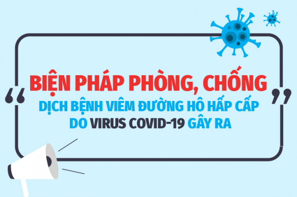 Biện pháp phòng, chống dịch bệnh viêm đường hô hấp cấp do vi rút Covid-19 gây ra