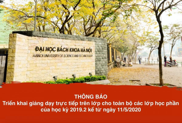 Lịch trình học tập từ 11 tháng 05 năm 2020