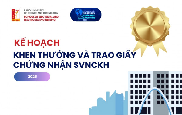 LỄ KHEN THƯỞNG VÀ TRAO GIẤY CHỨNG NHẬN SINH VIÊN NGHIÊN CỨU KHOA HỌC NĂM HỌC 2024–2025