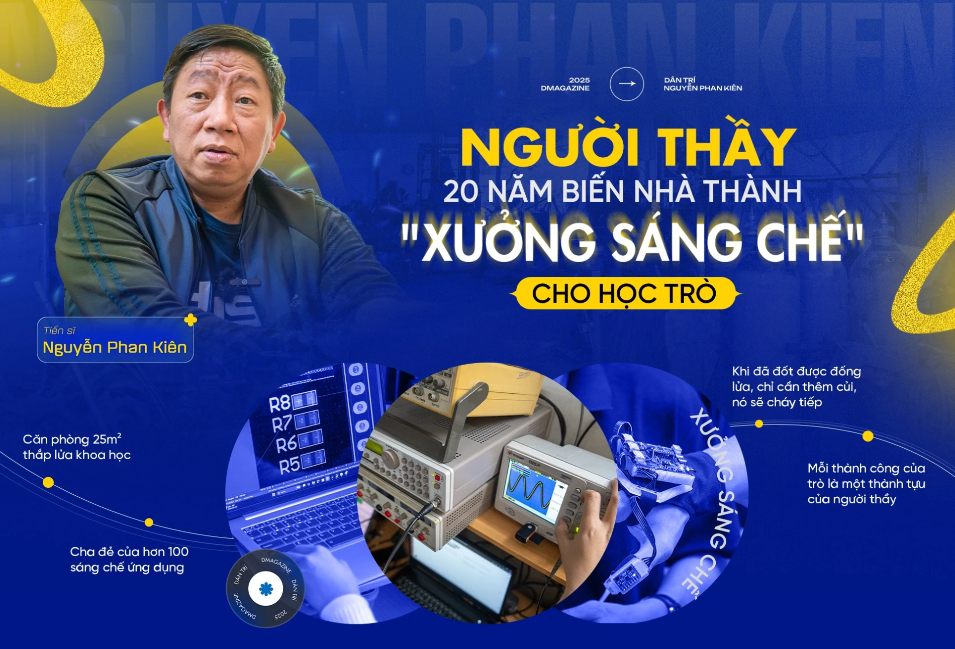 Người thầy 20 năm biến nhà thành "xưởng sáng chế" cho học trò