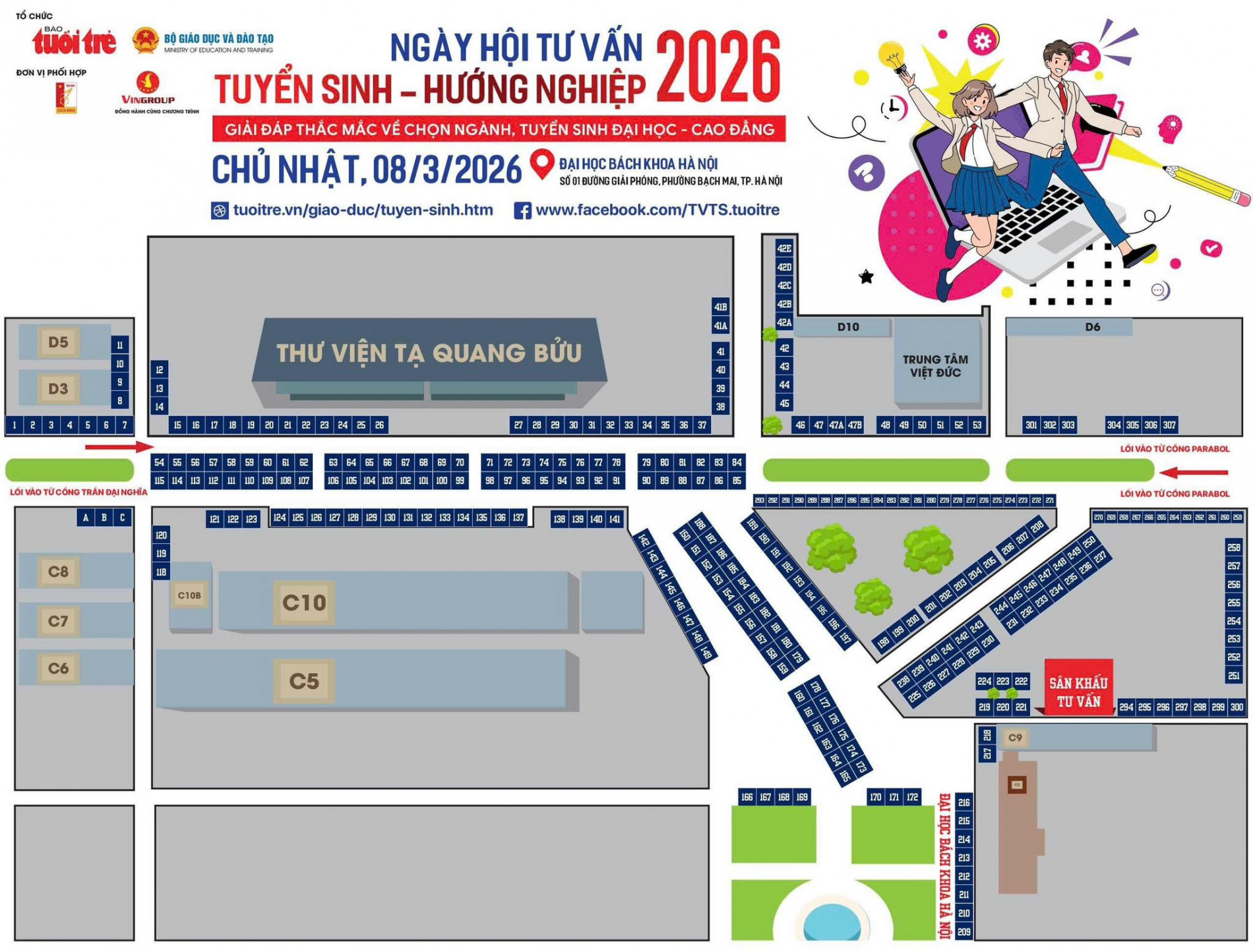 Opendays 8-3 Ngày hội tư vấn tuyển sinh và hướng nghiệp 2026 