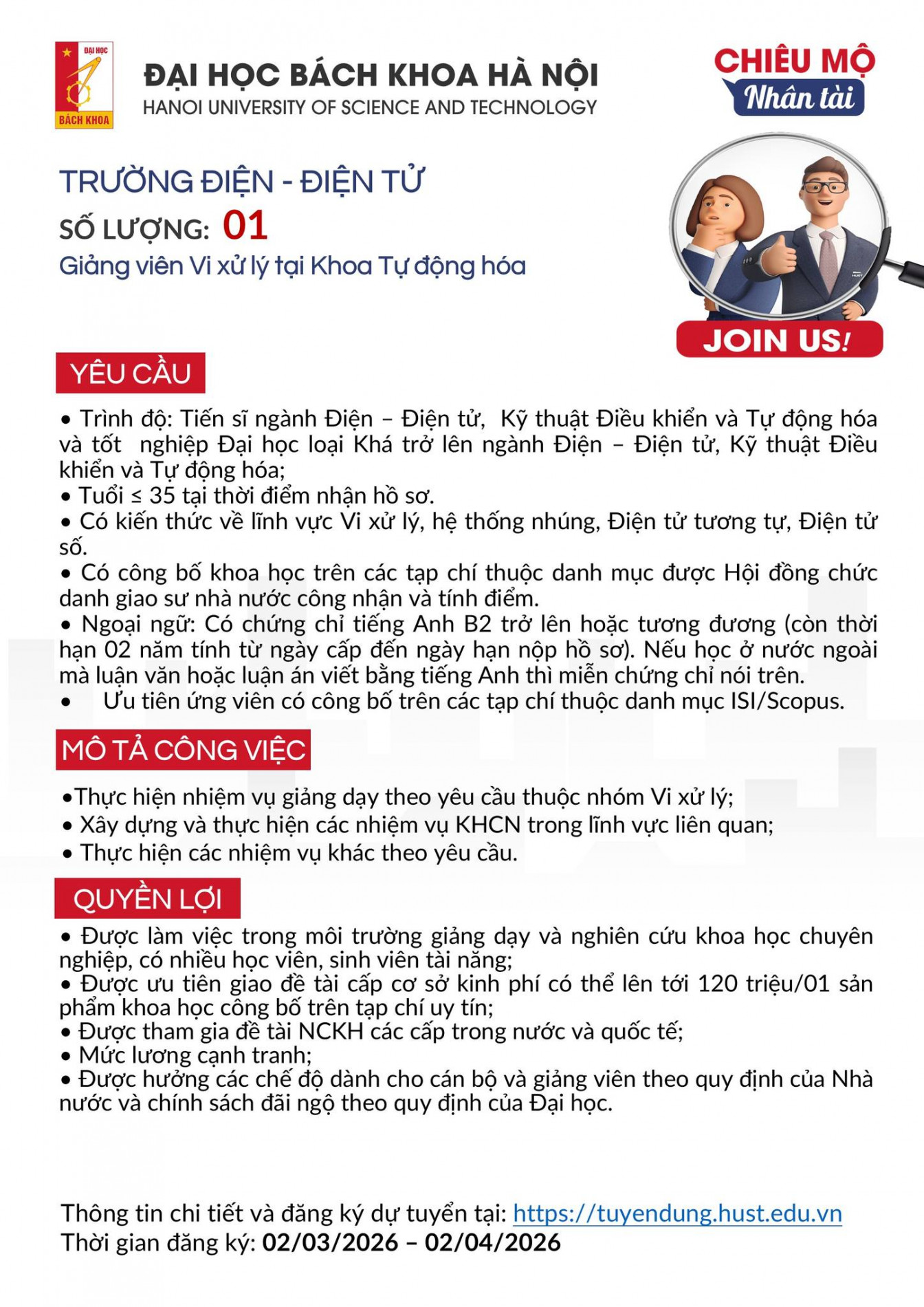 Tuyen dung TDDT TDH 2026